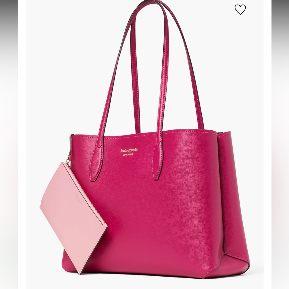 Kate Spade Plum All Day Tote Bag With Wallet